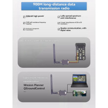 MicoAir 900M 30KM Högpresterande Drone RTK Datatransmissionsradio Långdistans Telemetrimodul Ersätter RFD900 P900 LR900-F