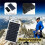 5W 5V Monocrystalline Solar Panel, Waterproof with USB for Outdoor Mobile Charging 4