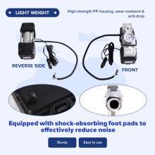 12V Dual Cylinder Car Tyre Inflator Portable Air Compressor Fast Pump with LED Light Digital Gauge for Car Motorcycle