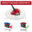 4-Pack Mop  Replacement Heads for  Mop  Replacement, for EasyWrin Rotary Mop  Replacement 8