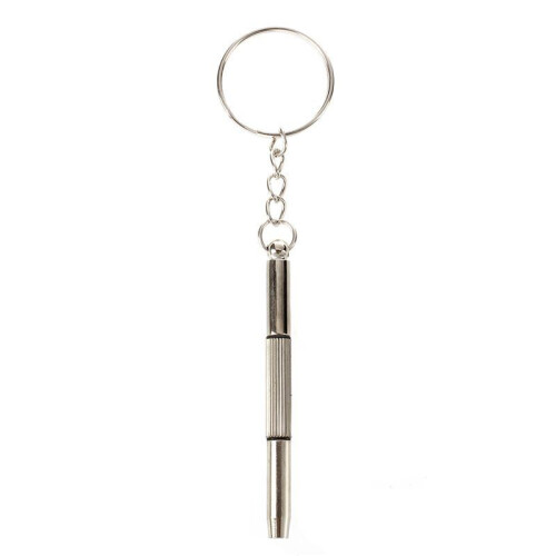 4X  Screwdriver 3 in 1 Phillips Flat Nut Hexagonal Hollow Keychain Sunglasses 1
