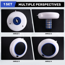 Solar Pool Ionizer Floating Lights Copper Silver Ion Swimming Pool Purifier/Filter RGB Color Changing Light