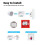 RF 433MHz  Wireless Self-Powered  Remote Control Waterproof No Wiring Installation  Remote Home 3