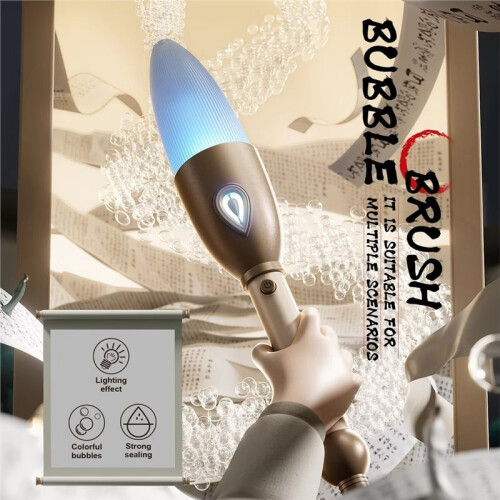 Writing Bubbles Pen Brush Bubble Stick Calligraphy Outdoor Automatic Handheld Bubble Maker