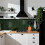 Revestimento Adesivo, Verde, 4,72x9,68 Polegadas 20 Folhas, Adesivos de Azulejos Texturizados 3D, Impermeável 5