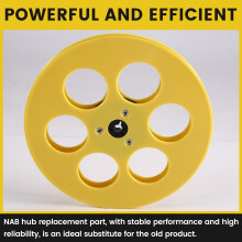 7 Inch 6 Holes Empty Tape Reel for ReVox Studer Recording Takeup Reel NAB-Hub Replacement with 2 Spacers