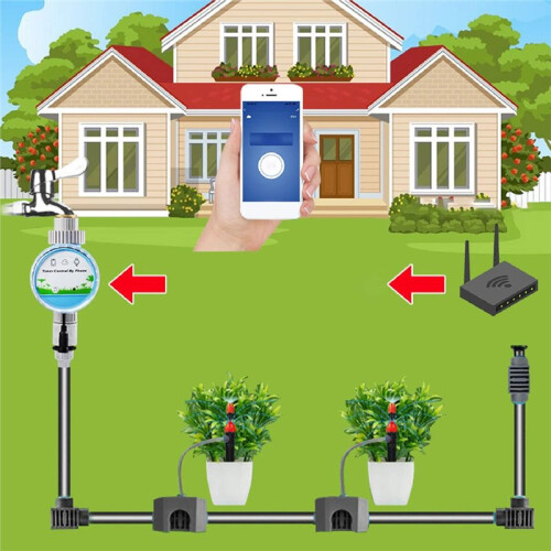 Sprinkler Timer Garden Watering Timer Automatic  Remote Control IP68 WiFi Drip Irrigation System for Yard 1