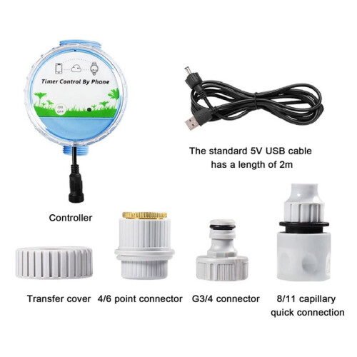 Sprinkler Timer Garden Watering Timer Automatic  Remote Control IP68 WiFi Drip Irrigation System for Yard