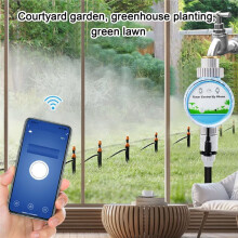 Temporizador de Aspersores, Temporizador de Riego Automático Inteligente con Control Remoto IP68, Sistema de Riego por Goteo para el Jardín