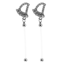 2St Buikpiercing Set Roestvrijstaal Flexibele Buikknop Sieraden