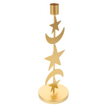 1Retro Gouden Metalen Kandelaar Met En Voor Woning