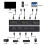KVM Compatível com  4K de 2 Portas para Teclado e Mouse, Impressora Conecte e Use com Troca Automática/Manual 5
