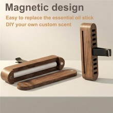 2 Stuks Auto Essentiële Olie Diffuser Vent Clip, Houten Aromatherapie Diffuser, Herbruikbare Premium Auto Interieur Accessoires