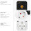 Voltage Protector Socket over/Under Voltage Safety Protect Adjustable 16A Voltage Protector Socket Refrigerator EU Plug 9