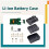 For  Power Tools 10Core 21700 Battery Storage Box Case Charging Board Nickel Strips Set Replacement Parts 4