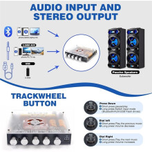 2.1-Channel Amplifier with TWS - Dual TPA3225 (790W :220Wx2+350W Sub),/FM/USB/AUX,IR Remote