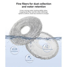 Washable Mop Pad for MOVA P70 Pro Ultra Vacuum Cleaner Vacuum Mop Cloth Replacement Parts