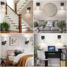 Moderne Minimalistische Retro Wandlamp - een Binnen Glazen Verlichtingsarmatuur (Lamp Niet Inbegrepen) Geschikt voor Het Decoreren van Slaapkamer