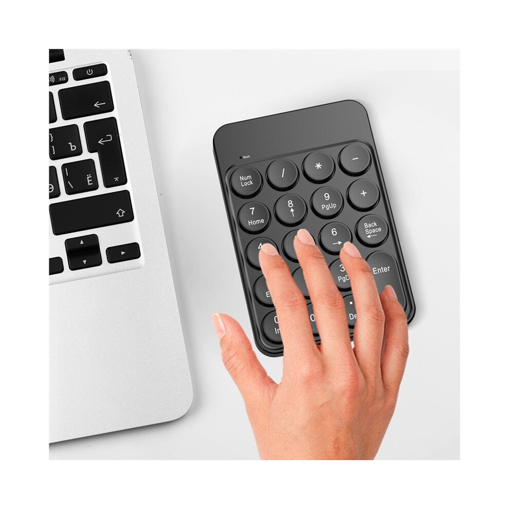 Numeric Keypad Round Keycaps with Battery 2.4G Wireless & BT Portable ...