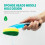 12 Pcs Dish Wand Refills Sponge  with Hole,Non Scratch Dishwand Refill Heavy Duty Replacement ,Soap Control 5