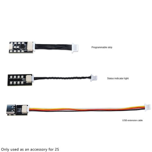 2S Borstlös PTZ Gimbal Delar Programmerbar Ljusremsa LED Statusindikator USB-Adapterkabel för FPV USB-Kabel 1
