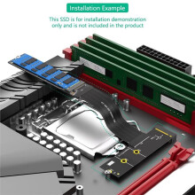 Upgraded 270 Degree NGFF M.2 M-Key NVME SSD Extension Cable, 20cm Length