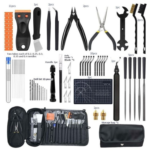 66Pcs 3D Printer Tools Kit with Storage Case, 3D Printer Accessories - Deburring Tool, 3D Printer Removing Scrapers 2