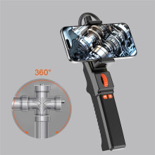 6mm 360 Articulating Borescope Endoscope Camera with Light, Car Endoscope Inspetions for Android/IOS Phone
