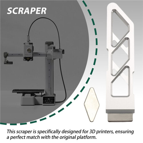 Scraper for  A1/X1/P1/H2S/X2D/H2D/P2S CNC All-Metal Scraper Blade Heated Bed Scraper 3D Printer Accessories 1