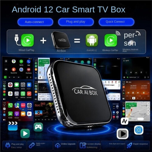 Wireless CarPlay Android Auto 3in1 AI Box Video Box Usb Car  Adapter Universal Plug  CarPlay Wireless 2