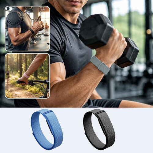 Air Nylon Watch Strap Breathable Braided Loop Bracelet Adjustable Replacement Wristband Accessory for  Black 1
