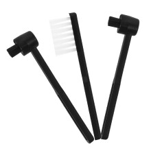 3St Nette Vinyl Reinigingsborstels Met Antistatische Nylon