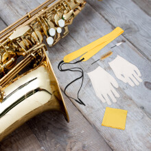 1Set Saxofoon Schoonmaakset Met Diverse Borstels En Microvezel Doek