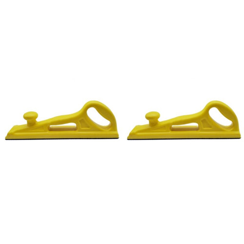 2X Hand Sanding File Block Hand Sanding Board with Hook and Loop Backing for Continuous Rolls or Sandpaper Sheets
