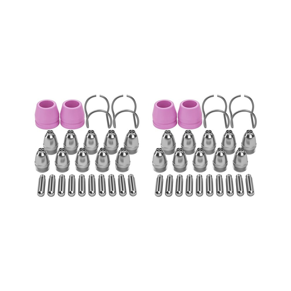 Ag-60 Plasma Cutter Torch Consumables, 040 Sg-55 Ag-60 Wsd-60 Plasma Cutter Accessories For Cut55/Cut55pro, 48 Pcs 6031917131017