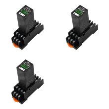 3X H3Y-4 AC220V Liquid Crystal Relay Dual with Base Small Digital Display Cycle Control Delayer