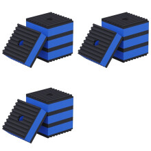 12x Anti Vibration Pads, 2 Inch X 2 Inch X 7/8 Inch Mechanical Vibration Damping Pads, 3/8 Inch Pre-Drill Hole