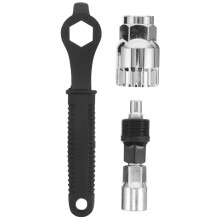 1Set Bike Tool Kit Crank Remover En Bottom Bracket Tool Duurzaam Zwart