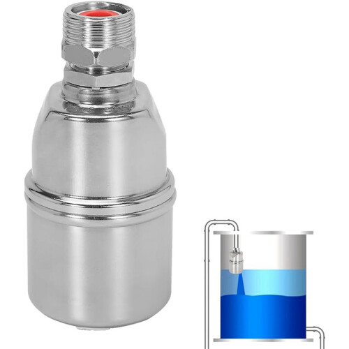 2pcs 3/4Inch Top Water Inlet Floating  Valve, Fully Automatic Water Level Control Float Valve,  Float Valve 2
