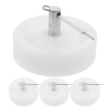 4St Draaiwielen Voor Kasten, Wit Nylon, En Eenvoudig Te Monteren