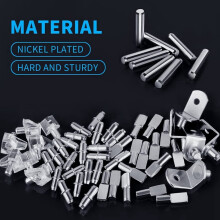 120Pcs Shelf Pegs Kit, 5 Styles Shelf Pins Shelf Support Pegs, Cabinet Shelf Pegs for Shelves Bookcase Bookshelf Pegs