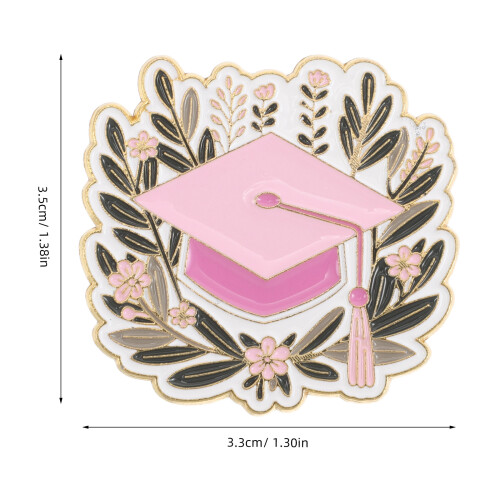 6St Mode Roze Afstudeercap Speld Duurzame Zinklegering 1