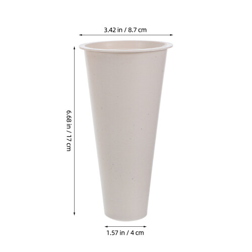 8St Herbruikbare Bloemhouder Plastic Voor Grafdecoraties Wit 1