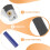 1Handheld Schuurpapier Stick Met Plastic Voor Polijsten 4