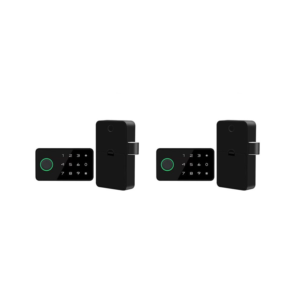2X Tuya Fingerprint No Punch Cam Lock Cabinet Lock Door Drawer Filing Cabinet Post Mail Locker Cupboard Locks 6031735402665