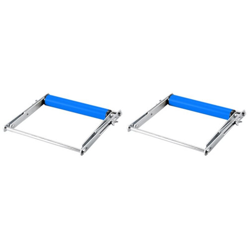 2X Adjustable Height Table Saw Roller-Stand Attachment,Cutting Machine Miter Saw Roller Support Stand for Support Frame
