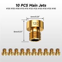 80-Piece Carburetor Main Injection Slow-Speed Jet Kit for Keihin PE PWK CVK OKO KOSO Polini Carb