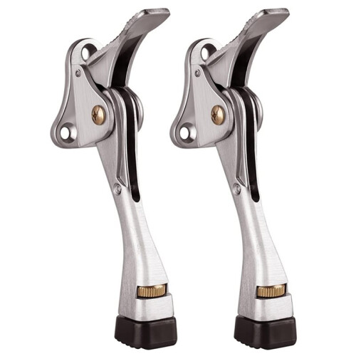 Deurstopper 4-Pack Kickdown Deurstop Verstelbare Hoogte en Rubberen Tip 4 Inch Deurhouder 1