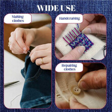 62 Pcs Sewing Tool Set Eye Steel Needle Set Handmade Quilting & Sewing Needles Kit for DIY Sewing