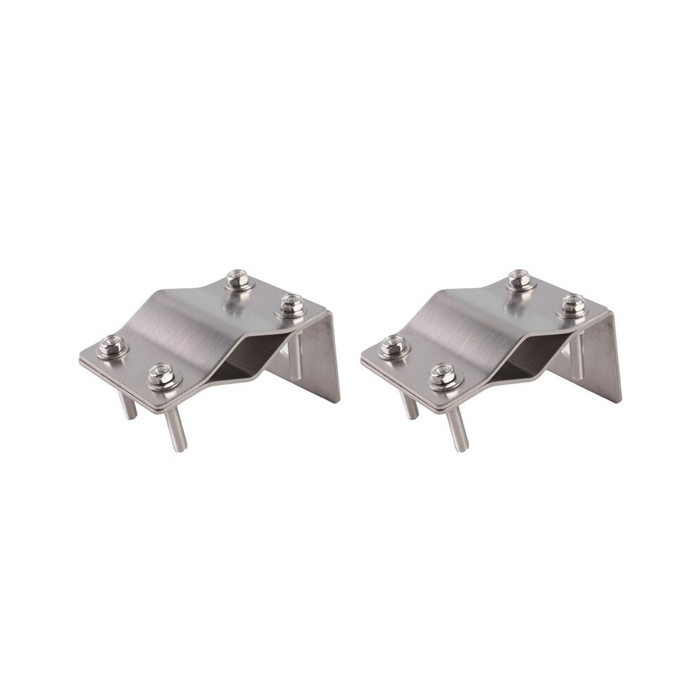 Photos - Nail / Screw / Fastener 2X Walkie-Talkie Vehicle Antenna Base, Tube Clamp, Clip Antenna Luggage Rack, Stainless Steel Tube Clamp
